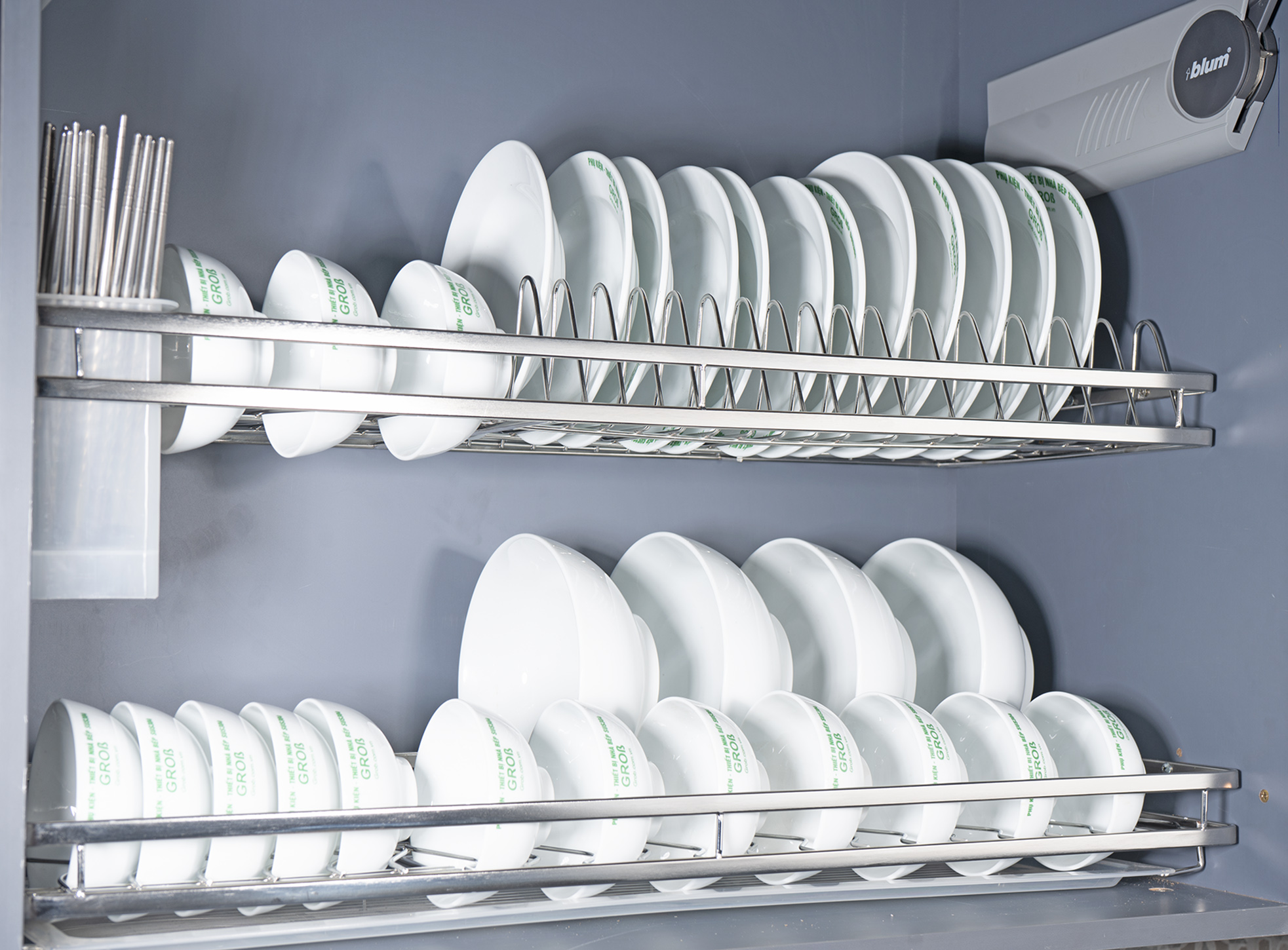 Giá bát đĩa cố định cao cấp Inox SUS304 _ GD304 – 190